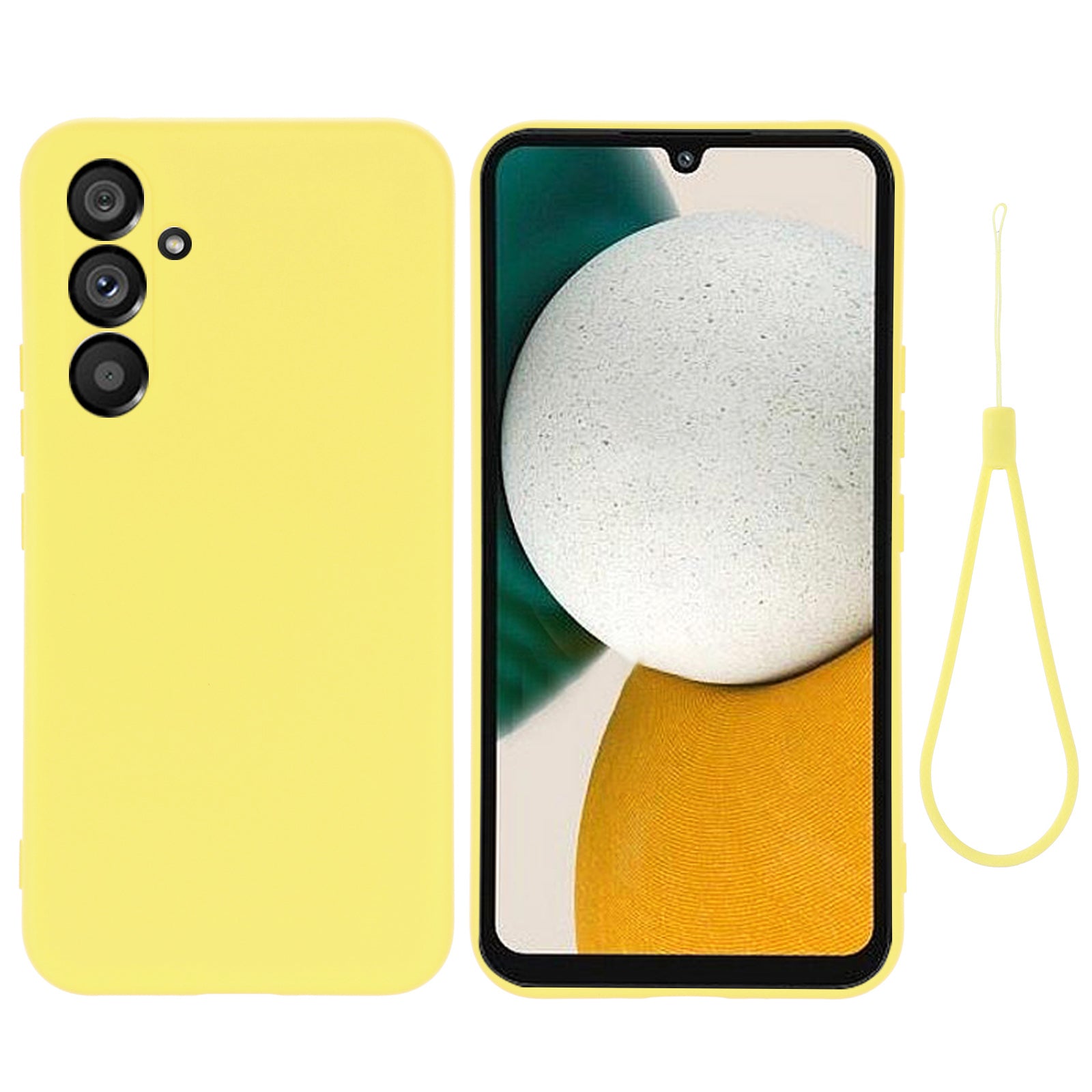 For Samsung Galaxy A34 5G Scratch-resistant Liquid Silicone Case Cell Phone Cover Protector with Strap For Samsung Galaxy A34 5G Scratch-resistant Liquid Silicone Case Cell Phone Cover Protector with Strap